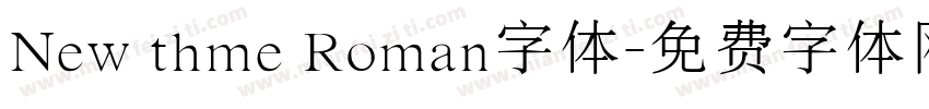 New thme Roman字体字体转换